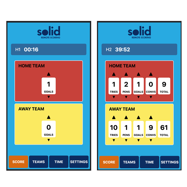 S2 membership - Remote App, manual scoring (not PlayHQ)